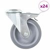 vidaXL 24 k&oacute;łka skrętne z otworem na śrubę, 100 mm