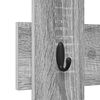 vidaXL Wieszak na płaszcze montowany na ścianie Szary dąb sonoma