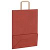 vidaXL Torby papierowe 50 szt. z uchwytami czerwone 26x12x35 cm