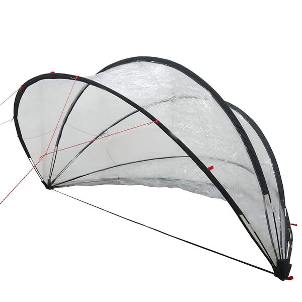 vidaXL Kopuła basenowa przezroczysty 405 x 405 x 192 cm PVC