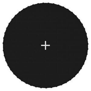 vidaXL Mata do skakania do trampoliny 3,05 m, czarna, okrągła