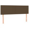 vidaXL Ł&oacute;żko kontynentalne z materacem, brązowe, tkanina, 140x200 cm
