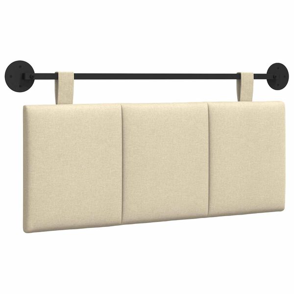 vidaXL Wisząca Głowa Paski Kremowy 110 x 55 x 5 cm tkanina