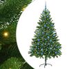 vidaXL Choinka z 300 diodami LED z podstawą Zielony 180 cm PE
