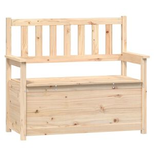vidaXL Ławka, 112,5x51,5x96,5 cm, lite drewno sosnowe