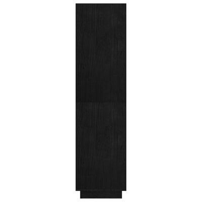 vidaXL Regał/przegroda, czarny, 80x35x135 cm, drewno sosnowe