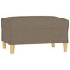 vidaXL 3-osobowa sofa z podn&oacute;żkiem, kolor taupe, 210 cm, tkaniną