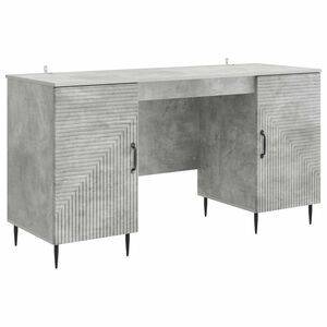vidaXL Biurko Betonowy szary 142,5 x 50 x 75 cm Drewno inżynieryjne