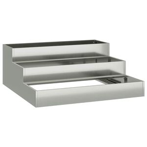 vidaXL Doniczka ogrodowa Srebrny 90 x 90 x 35 cm Stal Galwanizowana