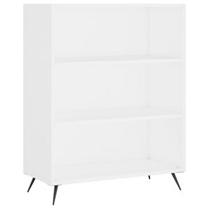 vidaXL Regał, biały, 69,5x32,5x90 cm, materiał drewnopochodny