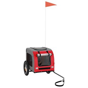 vidaXL Przyczepka rowerowa dla zwierząt, tkanina Oxford i żelazo