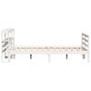 vidaXL Rama ł&oacute;żka bez materaca, biała, 140x200 cm, lite drewno sosnowe