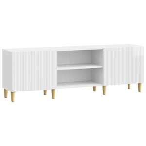 vidaXL Szafka pod telewizor Biały wysoki połysk 150 x 31 x 50 cm