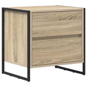 vidaXL Stolik nocny Sonoma 50 x 39.5 x 50 cm Materiał drewnopochodny