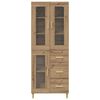 vidaXL Highboard z szufladą Dąb rzemieślniczy 69,5 x 34 x 180 cm
