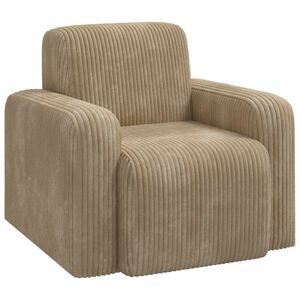vidaXL Fotel Ciemnoszary sztruks