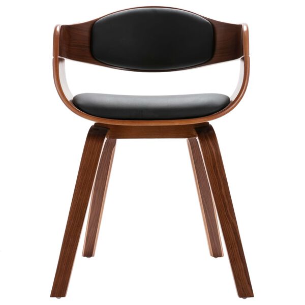 vidaXL Krzesła stołowe, 4 szt., gięte drewno i sztuczna skóra