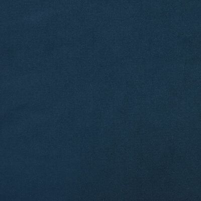 vidaXL 2-os. kanapa z podnóżkiem, niebieska, aksamitna