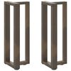 vidaXL Nogi do stołu konsolowego w kształcie litery T 2 szt. Czarne 25x28x(72-73) cm Stal