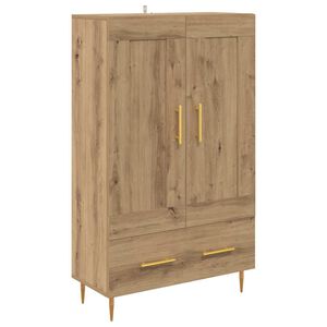 vidaXL Highboard z szufladą Dąb rzemieślniczy 69,5 x 31 x 115 cm
