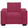 vidaXL Sofa Fotel Wino Czerwone 60 cm Aksamit
