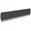 vidaXL Krawężnik do trawnika 10 pcs 103 x 25 cm Stal Czarny