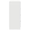 vidaXL Komoda z szufladami Biała 71x35x84 cm Drewno klejone