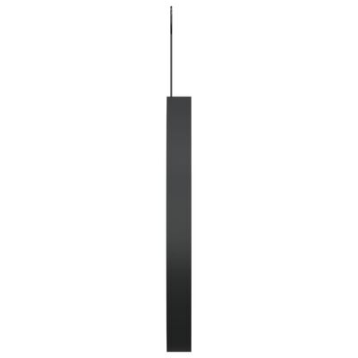 vidaXL Lustro ścienne z zawieszką, czarne, 30 cm