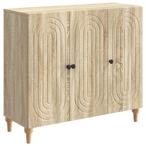 vidaXL Bufet dąb Sonoma 89 x 34,5 x 80 cm Drewno inżynieryjne