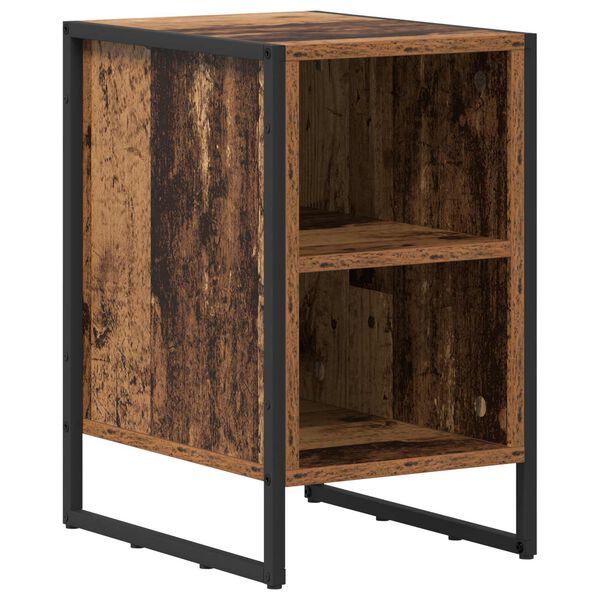 vidaXL Stolik nocny Stare drewno 39.5 x 30 x 50 cm