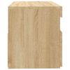 vidaXL Szafka pod TV z oświetleniem LED, dąb sonoma, 60x35x40 cm