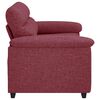 vidaXL Sofa 2-osobowa w kolorze czerwonego wina 160x81x84 cm Tkanina