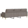 vidaXL 3-osobowa sofa z podn&oacute;żkiem, kolor taupe, 210 cm, tkaniną