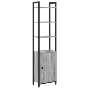 vidaXL Szafka na książki 6 poziom&oacute;w 40 x 24 x 161 cm Szary Sonoma