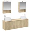 vidaXL Zestaw Szafek Łazienkowych 5 pcs dąb Sonoma Drewno inżynieryjne