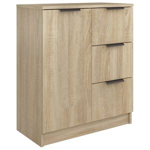 vidaXL Komoda, dąb sonoma, 60x30x70 cm, materiał drewnopochodny