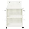 vidaXL Wózek narzędziowy Biały 65 x 35 x 111 cm Stal zimno walcowana