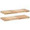 vidaXL P&oacute;łki ścienne, 2 szt., 100x30x4 cm, surowe lite drewno akacjowe