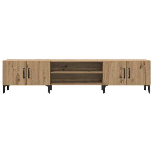 vidaXL Szafka TV, dąb artisian, 180x31,5x40cm, materiał drewnopochodny