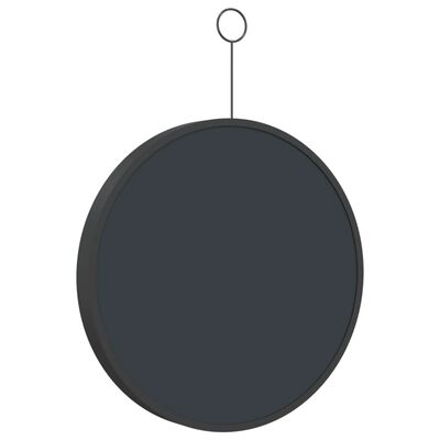 vidaXL Lustro ścienne z zawieszką, czarne, 30 cm