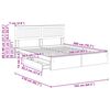 vidaXL Ł&oacute;żko z miejscem do przechowywania Dąb Sonoma 160 x 200 cm