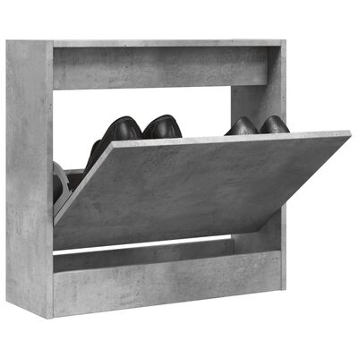 vidaXL Szafka na buty, szarość betonu, 60x21x57 cm