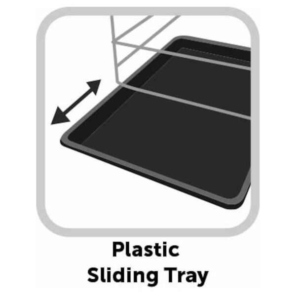 FLAMINGO Klatka z suwanymi drzwiczkami Nyo, XL, 108x71,5x76 cm, czarna