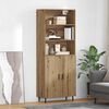 vidaXL Highboard Dąb rzemieślniczy 69,5 x 34 x 180 cm