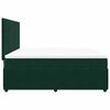 vidaXL Ł&oacute;żko kontynentalne z materacem, ciemnozielone, 180x200 cm