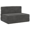 vidaXL Składana Sofa Ł&oacute;żko ciemnoszary 70 x 72 x 60 cm tkanina
