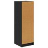 vidaXL Highboard Czarny Dąb 35 x 37 x 109 cm Materiał drewnopochodny