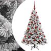 vidaXL Sztuczna choinka z bombkami 120 cm 150 LED Ciepła biel
