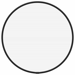 vidaXL Lustro ścienne, czarne, &Oslash; 30 cm, okrągłe