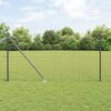vidaXL Ogrodzenie z słupkami Szary 1.4 x 10 m Stal